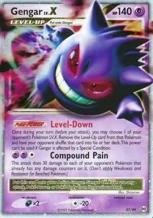 pokemon lv x cards|gengar lv x price.